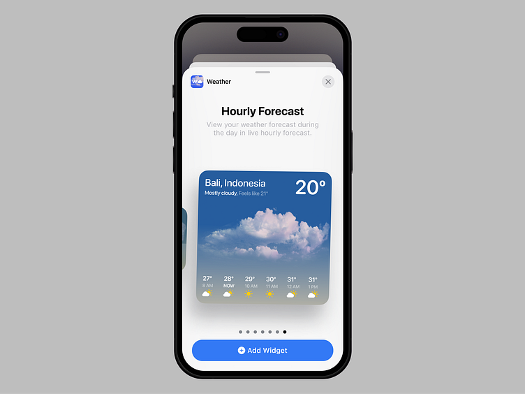 Weather iOS Home Screen Widget Set by Roman Vorokhib on Dribbble