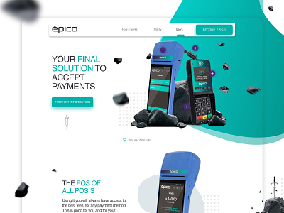 POS Payments Landing Page design payments pos ui web