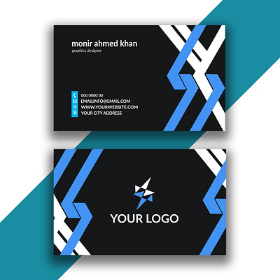 modern business card templates design 3d animation app branding business card design design graphic design illustration logo monir360 ui