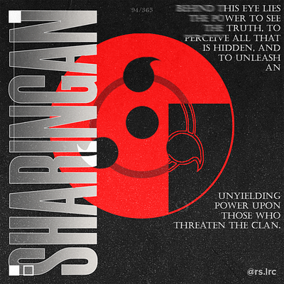 Sharingan design graphic design illustration instagram poster