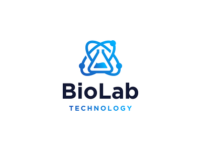 BioLab Technology Logo bio branding custom logo forsale gradient gradient logo graphic design lab laboratory logo logo designs logo for sale modern tech tech logo technology