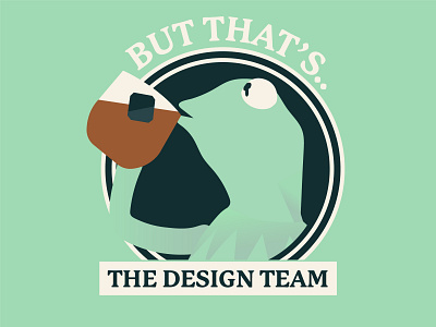 Design Team cartoon design drawing emblem graphic art icon ill illustration illustrator kermit logo mascot muppet patch