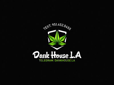 Dank House Cannabis Logo Design medical cannabis packaging