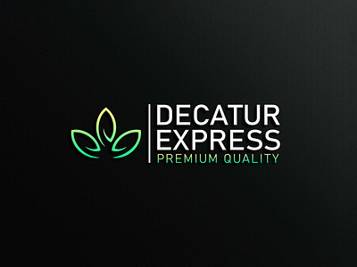 Decatur Express Cannabis Hemp Cbd Logo Design medical cannabis packaging