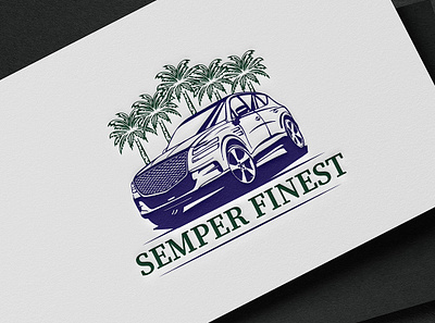 Semper Finest art branding car design digitalart graphic design illustration logo logodesign rean suv vector
