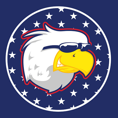 Eagle Sunglasses american logos apparel branding eagle mascot logo design mascot patriotic logos patriots star designs sunglasses t shirt graphics usa logos