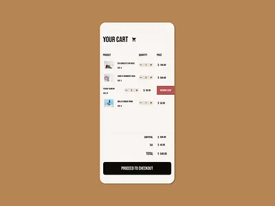 Shopping Cart cart dailyui mobile shop shopping ui uidesign