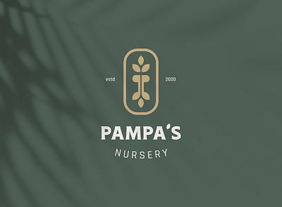 Pampa's Nursery Logo branding graphic design identity logo logo design nursery plants