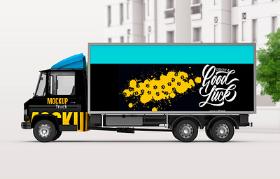 Truck warp 3d branding car warp changes design graphic graphic design logo mockup truck modification motion graphics truck warp