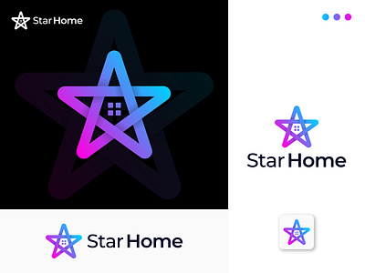 Star Home, (Star+home) Modern Logo Design Concept branding design graphic design home logo homestar logo logo logo brand logo design logo make star star home star home logo star logo starhome vector