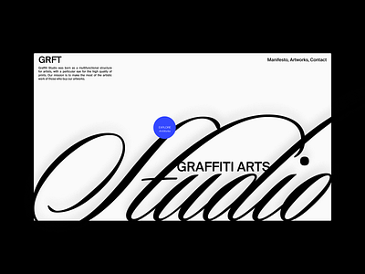 /GRFT Arts® - UI Design Exploration branding buttondesign design gallerydesign slides typography ui userinterface ux uxui webdesign