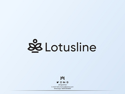 Lotusline - yoga logo | meditation logo | wellness logo design body brand identity branding design fitness health logo logo design logomark lotus lotus logo meditation minimal minimalist logo modern logo nature wellness yoga brand mark yoga logo