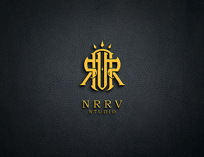 MONOGRAM LOGO NRRV animation branding design graphic design illustration logo typography ui ux vector