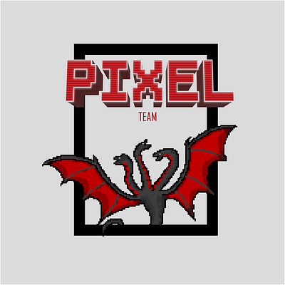 PIXEL TEAM Logo Design graphic design illustration logo