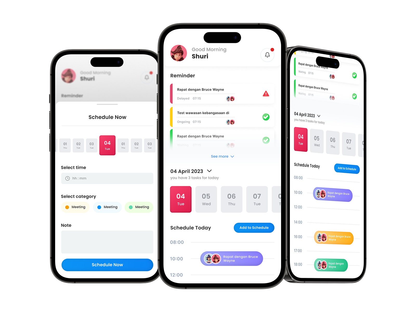 Reminder / Scheduling App by Soumyadeep Majumder on Dribbble