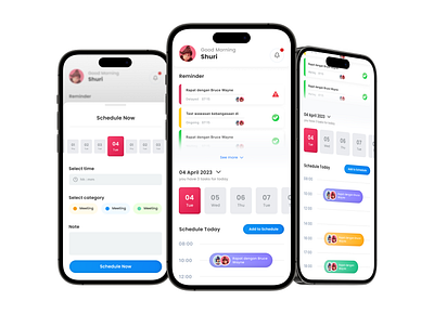 Reminder / Scheduling App app app design reminder scheduling ui