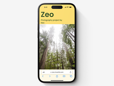 Zeo design interaction design interactive ios iphone live minimal mobile modern photography portfolio ui ui design uiux user interface ux visual web web design website