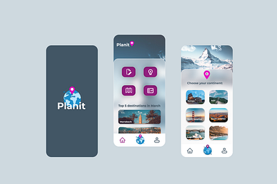 Planit-Travel planning app app branding design graphic design illustration logo typography ui ux vector