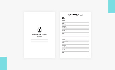 Password Tracker Logbook Amazon KDP Interiors Template amazon kdp graphic design internet password book kdp kdp interiors kdp intorior logbook paperback password password log password logbook password tracker template