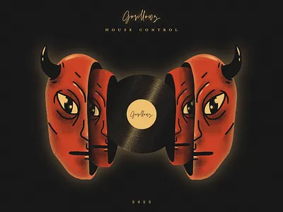 Gorillowz - House Control (Official Visualizer) 2d animation demon illustration motion music vedeo video vinyl visualizer