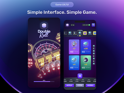 Casino Game UX/UI @design @remote @ui @vasilkooov casino casual game game design game interface game ui logo mobile game roll game ui