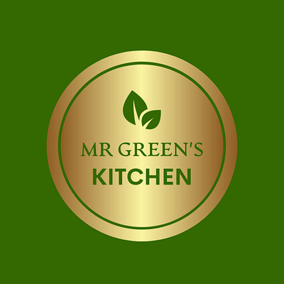 Mr Green's Oraganic Restaurant Logo branding design graphic design illustration logo organic typography ux vector