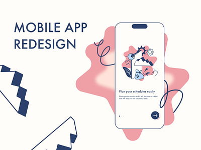 Mobile App Redesign app design ui ux