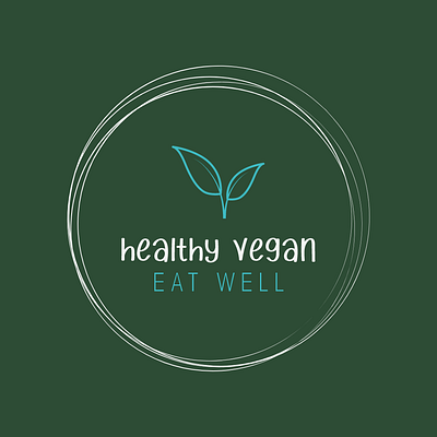 Vegan Eat Well Restaurant Logo branding design diet eat well graphic design healthy logo typography vector vegan