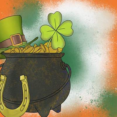 Día de San Patricio/Saint Patrick's day art design illustration procreate