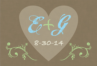 Emily & Greg's Wedding graphic design invitations print