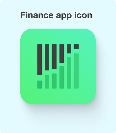 Finance app icon 100daydesign clear dailyui design figma finance logo ui