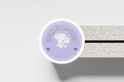 Sticker Mockup 3d animation branding graphic design logo sticker mockup ui
