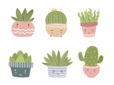 Cute Cactus Clipart clipart illustration