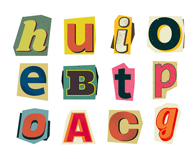 Cutout Letters illustration