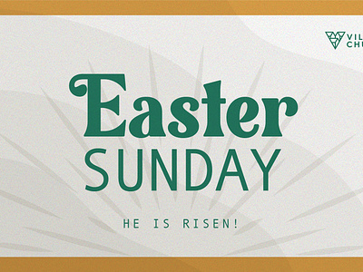 Easter Church Slide Design church church branding easter grain grit he is risen mustard rise series sermon sermon series slide slide design slides sunrise texture typography