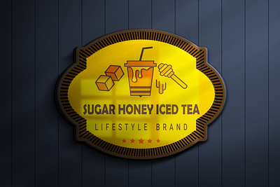 Honey Iced Tea 3d animation branding design graphic design illustration logo ui ux vector