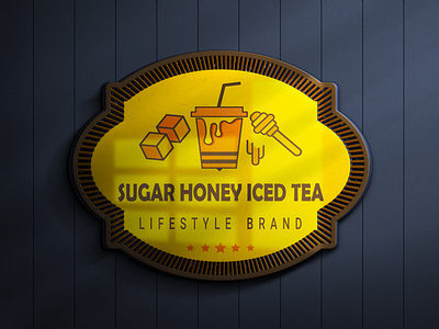 Honey Iced Tea 3d animation branding design graphic design illustration logo ui ux vector