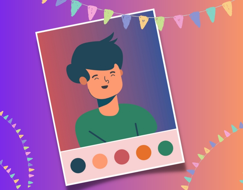 FLAT ILLUSTRATION boy illustration flat illustration graphic design illustration smiling vector