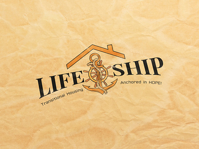 Logo Design for Lifeship Transitional Housing Company anchor anchor design branding community living custom logo design distinct logo graphic design helm design homeless shelter hopeful living lifeship logo modern logo rope design safe haven shared living ship transitional housing veteran housing