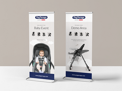PegPerego - Pull-up Banners baby banner banner stands branding buggy italian peg perego pegperego pram print promotional pullup banner
