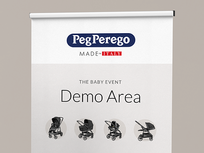 PegPerego - Pull-up Banners baby banner banner stands branding buggy italian peg perego pegperego pram print promotional pullup banner stroller