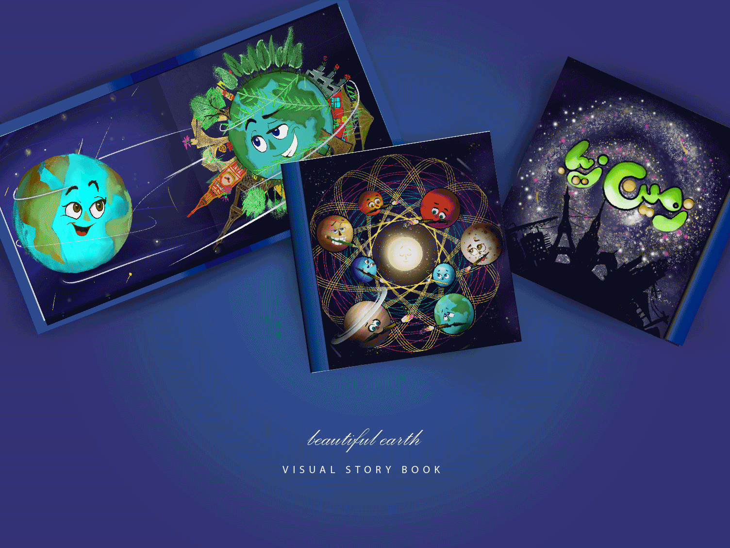 illustrating a children's book beautiful earth book cover design book cover kids cartoon design earth hand drown illustration illustration illustration book kids cartoon kids story kids story design learning illustration razieh mehrabani razmehrdesigner stories illustration