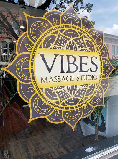 Vibes Logo branding graphic design logo signage