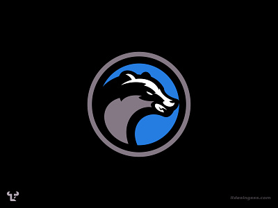 Badger badge badger badger logo design esports illustration logo mascot roundel logo sports