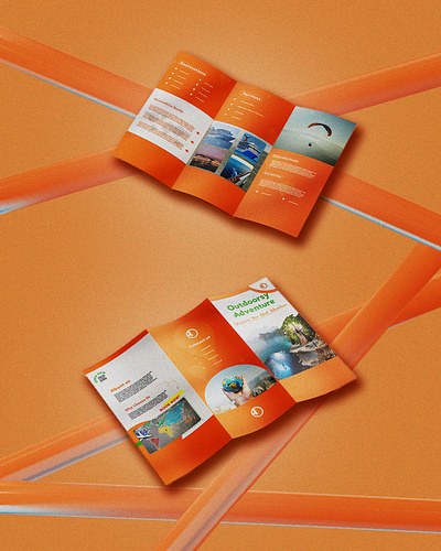 OUTDOORSY ADVENTURE BROCHURE DESIGN adobe ai adobe photoshop branding brochure design graphic design illustration layout logo vector