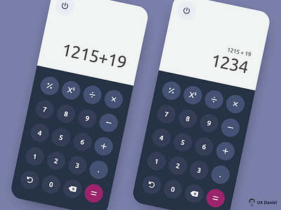 Daily UI #004: Calculator 004 app calc calculator daily dailyui design graphic interface smartphone ui user ux