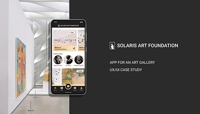 APP FOR AN ART FOUNDATION art branding case study gallery art mobile app ui user experience user interface ux