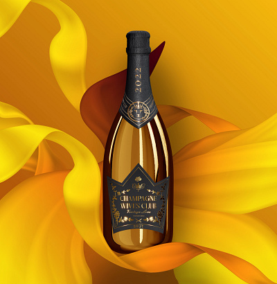 3D Wine Bottle NFT 3d alcohol bottle branding champagne design illustration logo nft product typography vector web3 wine