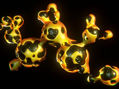 MOLECULAR FORCES 3d animation art design motion graphics