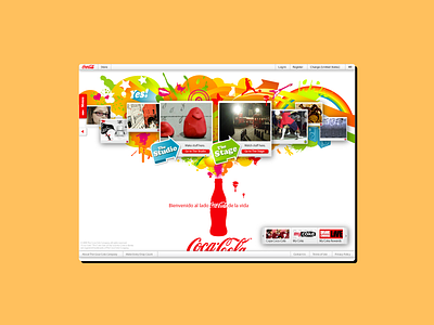 Coca-Cola illustration ui ux vector visual design visual language
